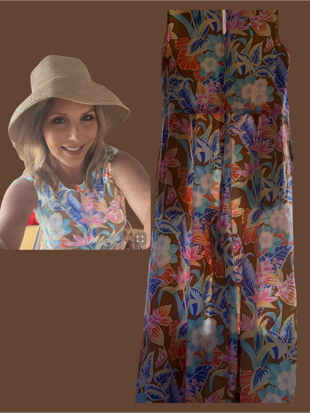 Floral Sleeveless Jumpsuit in Multicolor -